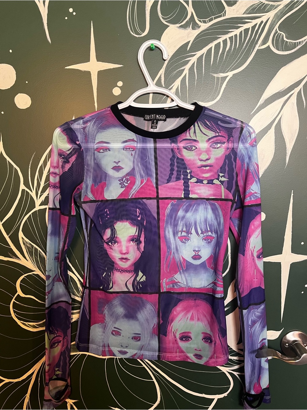 🩵🩷 Current Mood - Mesh Long Sleeve Top 🩷🩵